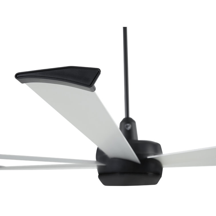 Turbo6 Brushed Silver 60" Indoor/Outdoor Ceiling Fan with Remote