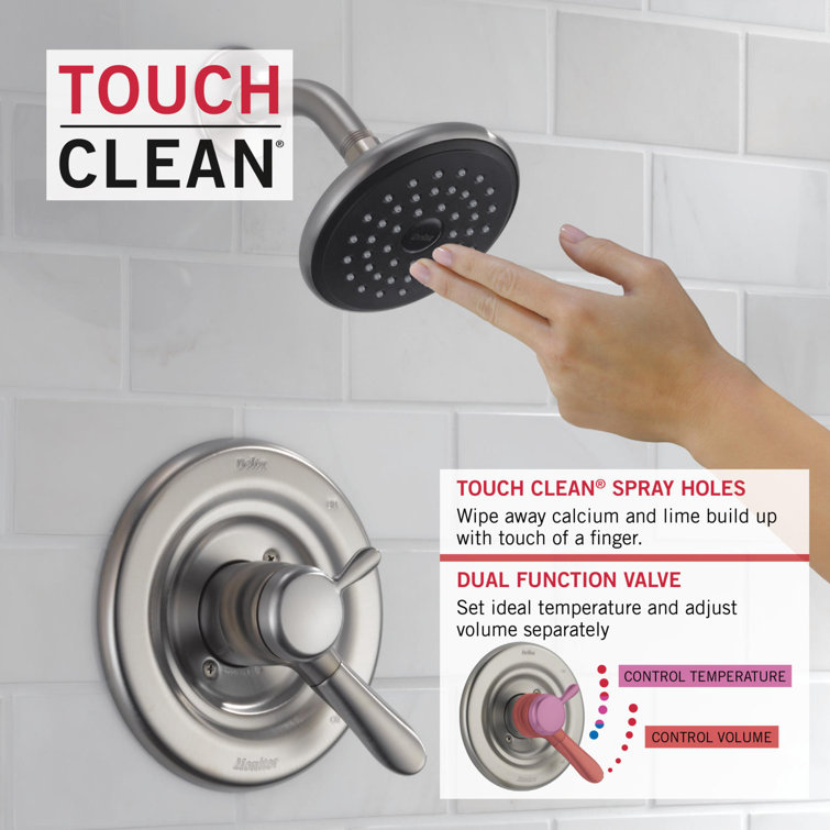 Chrome Dual-Function Tub and Shower Faucet Set with Multi-Head