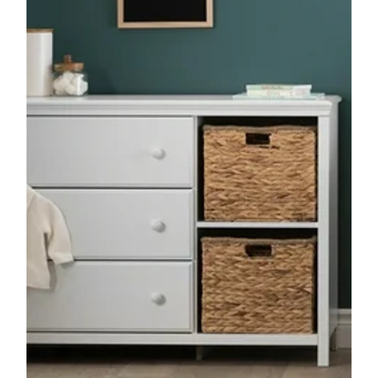 White Nursery Combo Dresser with Soft Close Drawer