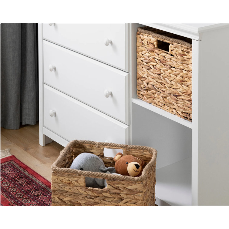 White Nursery Combo Dresser with Soft Close Drawer