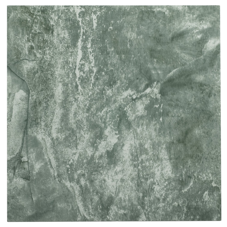 Verde Marble Vein Self-Adhesive Vinyl Floor Tile 12" x 12"