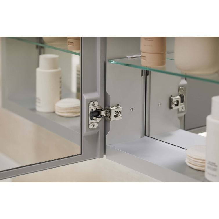 Embark Premium XL 20" x 26" Frameless Aluminum Medicine Cabinet with Mirror