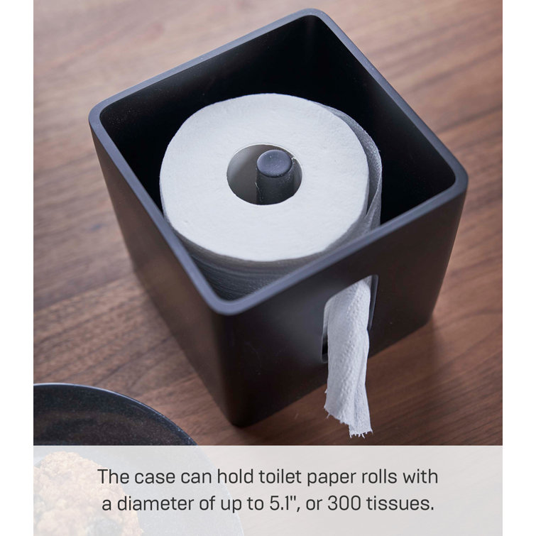 Black Compact Metal Paper Holder for Tissue and Napkins