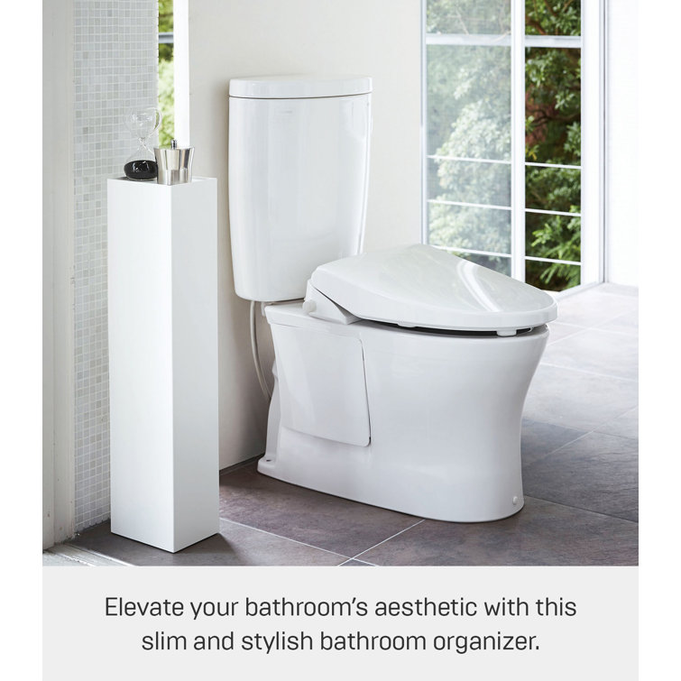 Sleek White Over-the-Toilet 3-Tier Storage Organizer