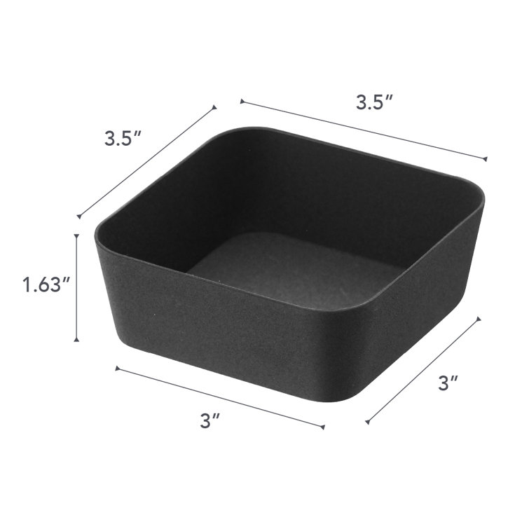 Yamazaki Minimalist Black Metal Vanity Accessory Tray