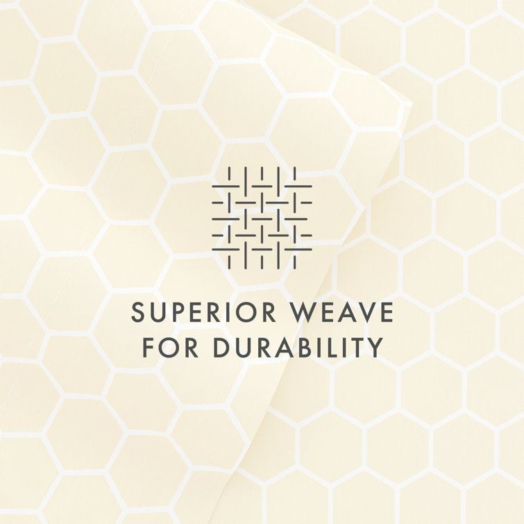 California King Yellow Chevron Microfiber Sheet Set