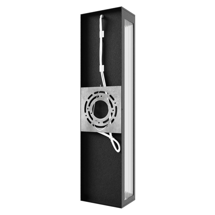 Black Dimmable 24" LED Outdoor Wall Lantern