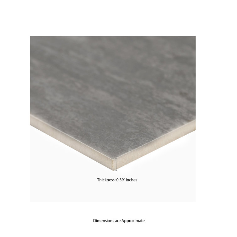 Oxide Magnetite 12'' x 24'' Matte Metallic Porcelain Tile