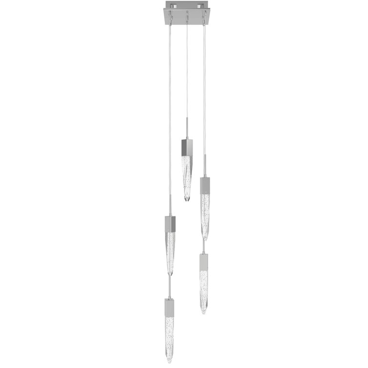 Aspen Crystal LED Cluster Pendant in Polished Chrome