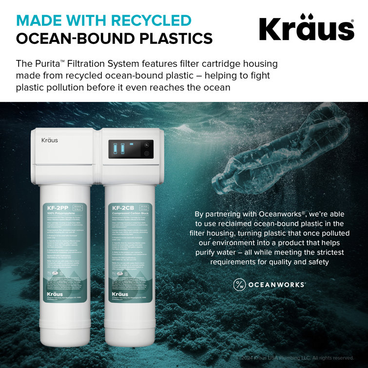 Kraus 2-Stage Under Sink Water Filter Replacement Cartridges