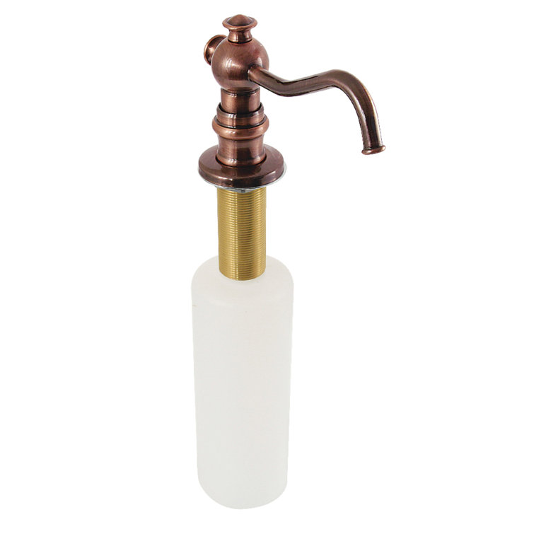 Antique Copper Victorian Brass Kitchen Soap Dispenser