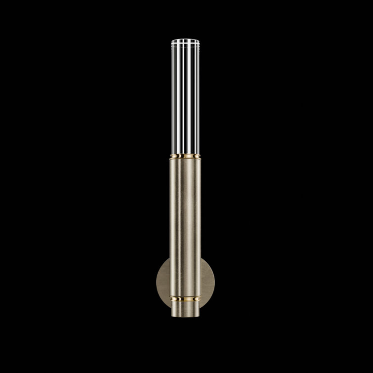 Antonia 21.75" Soft Gold Leaf Brass LED Sconce
