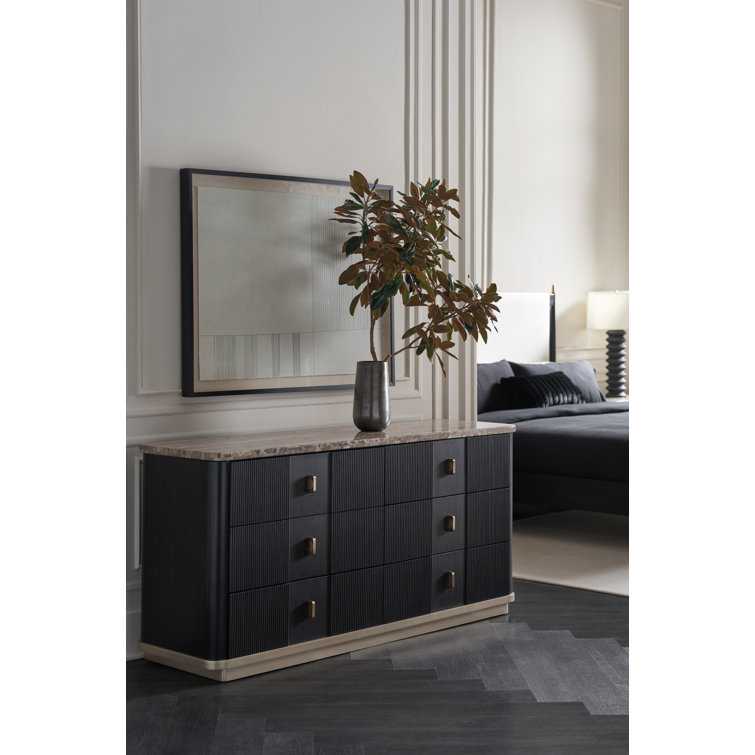 King Black and Cream Upholstered Poster Bed with Wood Frame