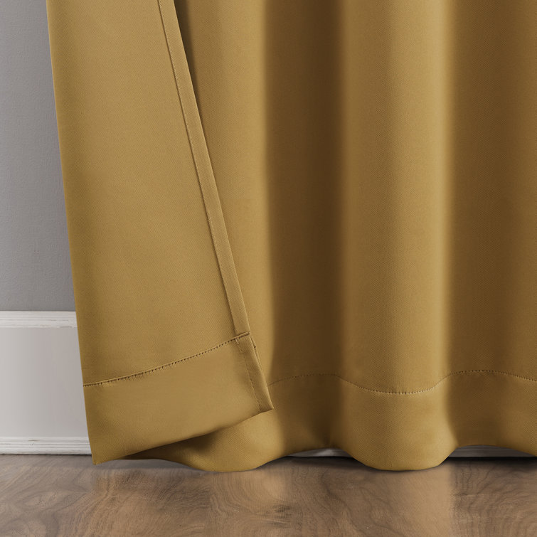 Gray Thermal Blackout Rod Pocket Curtain Panel