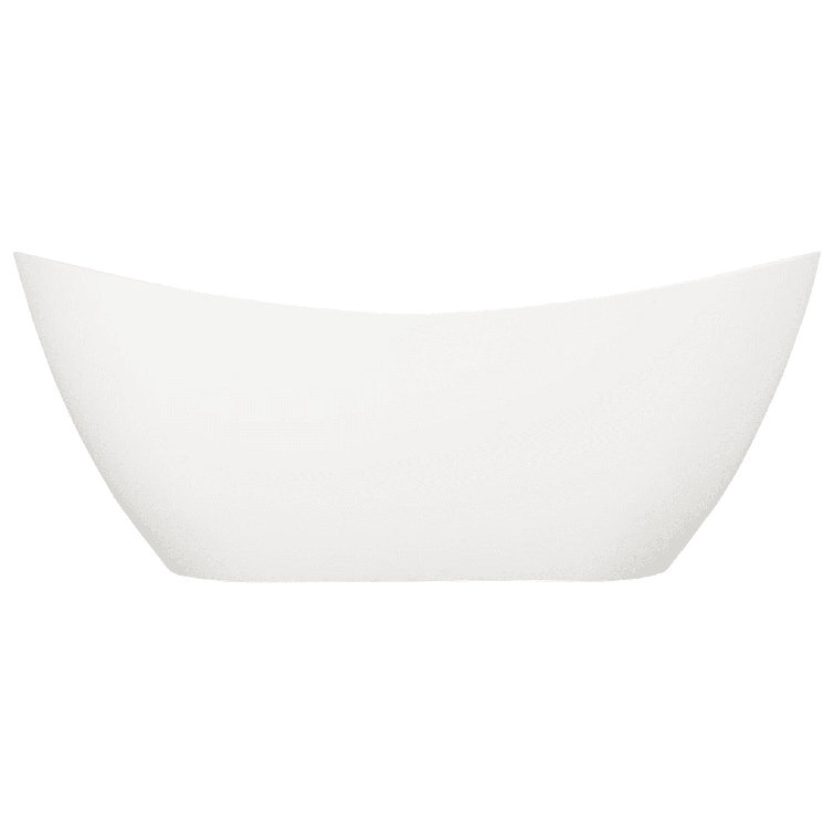 Sheba 72" White Solid Surface Freestanding Soaking Tub