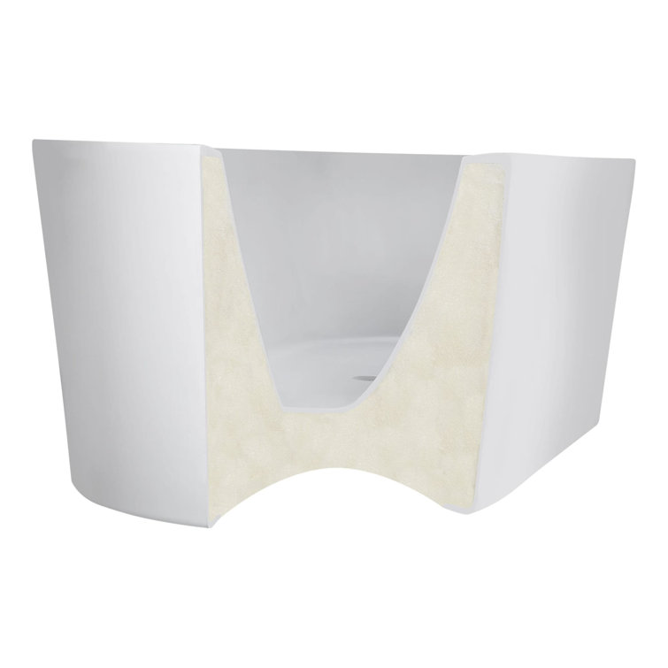 Arrington 59" White Acrylic Freestanding Soaking Tub