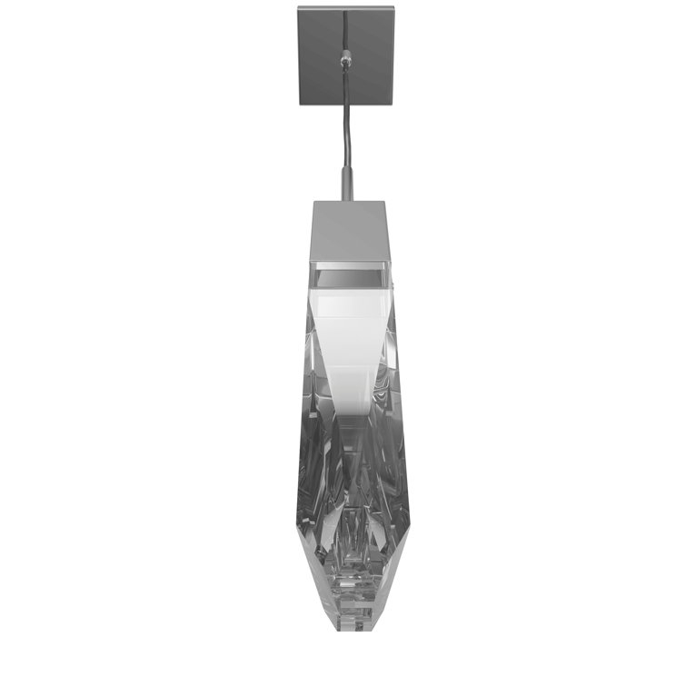 Aspen Mini 17" LED Crystal Pendant in Polished Chrome