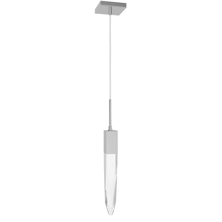 Aspen Mini 17" LED Crystal Pendant in Polished Chrome