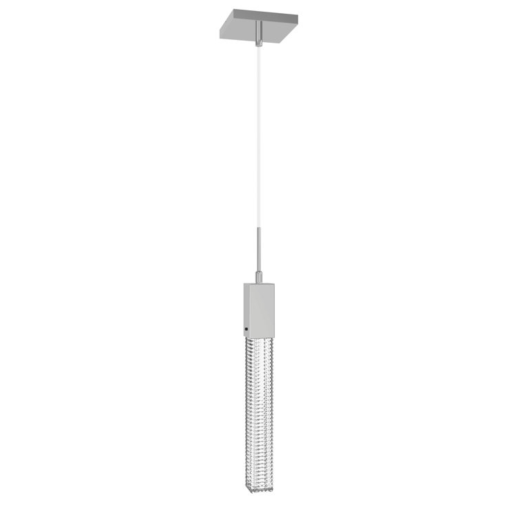 Boa Crystal Stud Mini Pendant Light in Polished Chrome