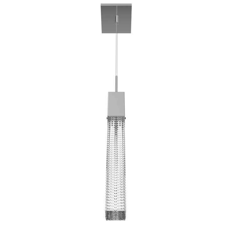 Boa Crystal Stud Mini Pendant Light in Polished Chrome