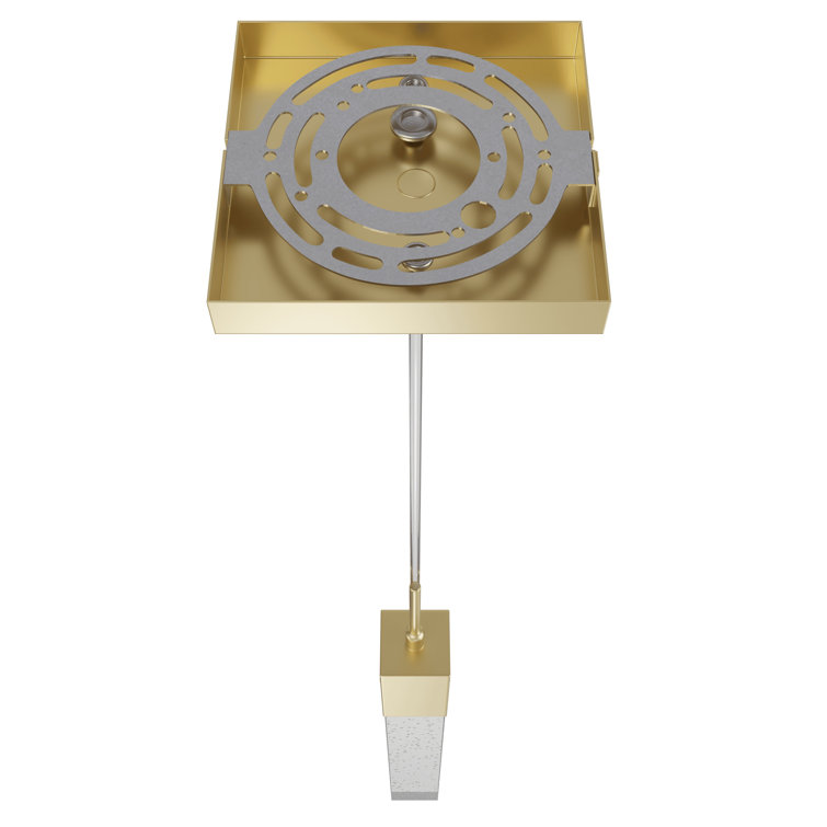 Glacier Mini Crystal Bubble LED Pendant in Brushed Brass