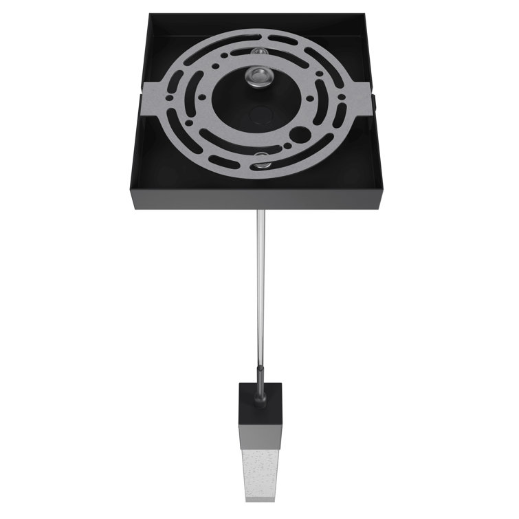 Matte Black Crystal Mini LED Pendant Light