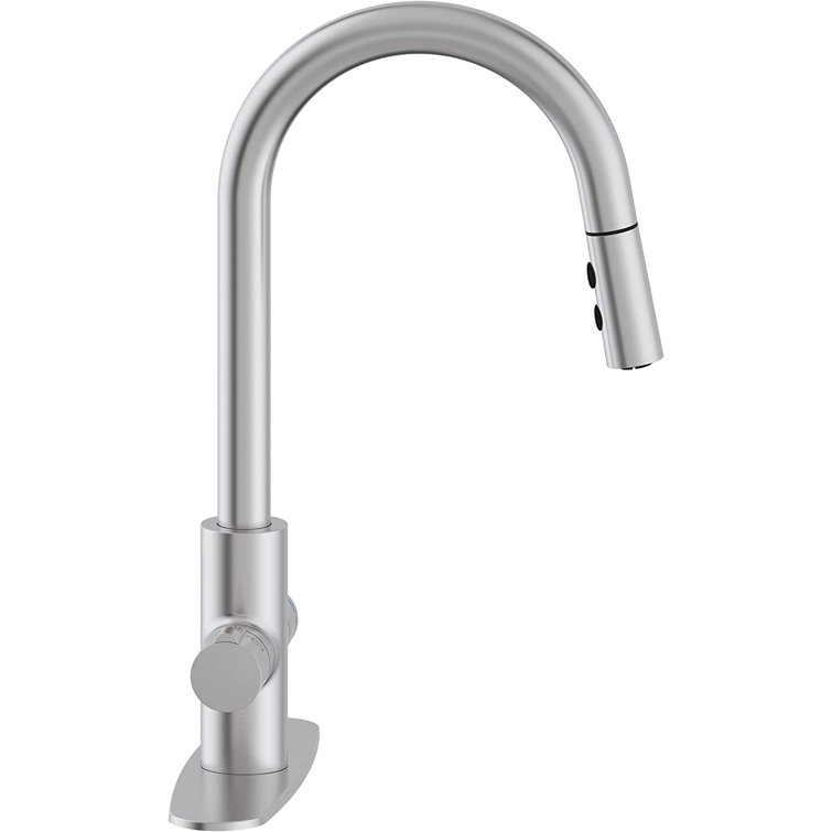 49'' White Farmhouse Double Bowl Kitchen Sink with Stainless Steel Faucet