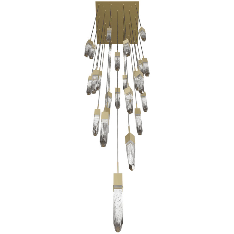 Glacier 41-Light Dark Bronze Glass LED Pendant