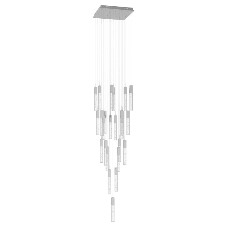 Original Glacier Avenue 25-Light LED Cluster Pendant in Chrome