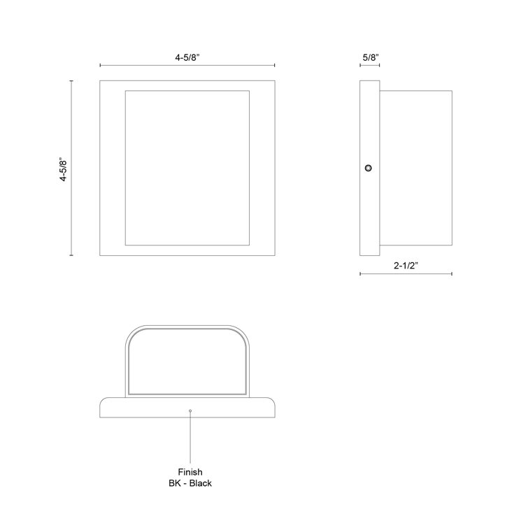 White Dimmable LED Outdoor Wall Light Fixture