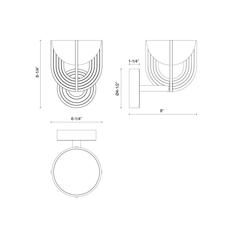 Urban Bronze Alabaster Dimmable Vanity Wall Sconce