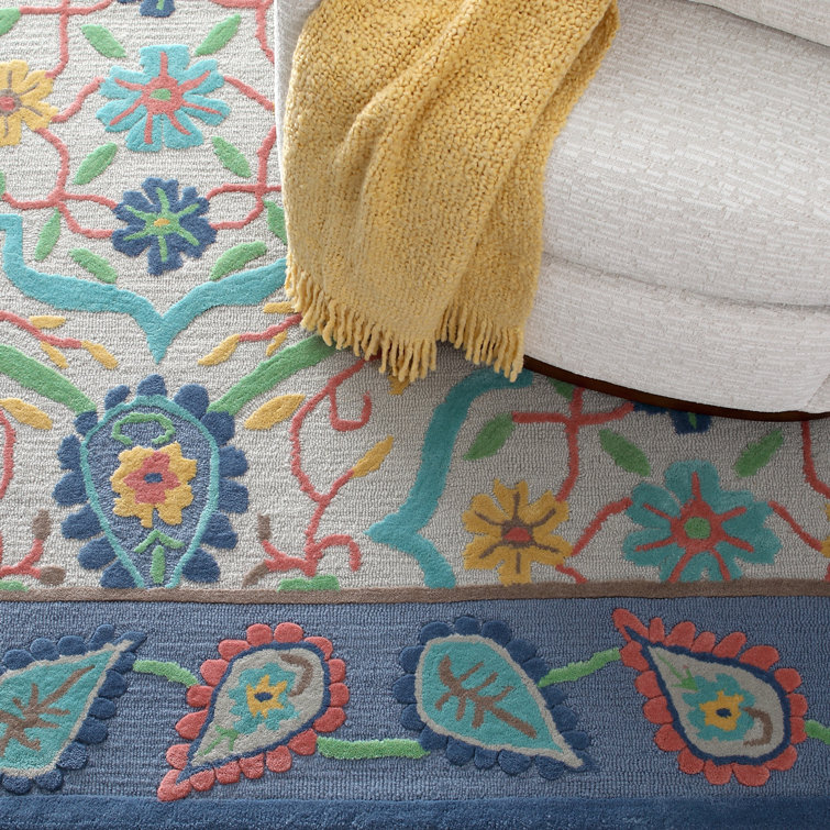 Brittany Hand-Tufted Multicolor Wool Runner Rug 2'6" x 5'