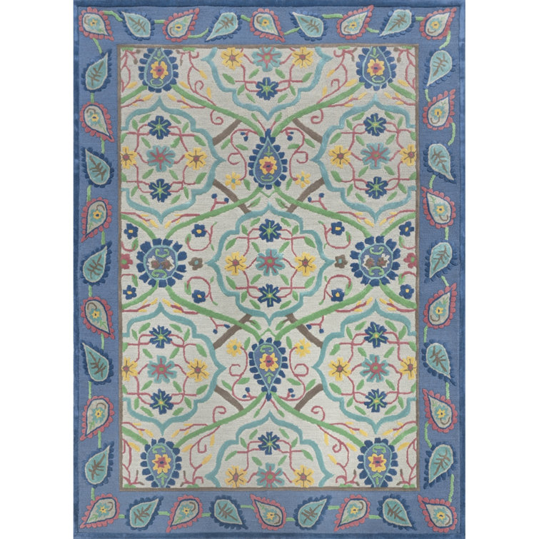 Brittany Hand-Tufted Multicolor Wool Runner Rug 2'6" x 5'