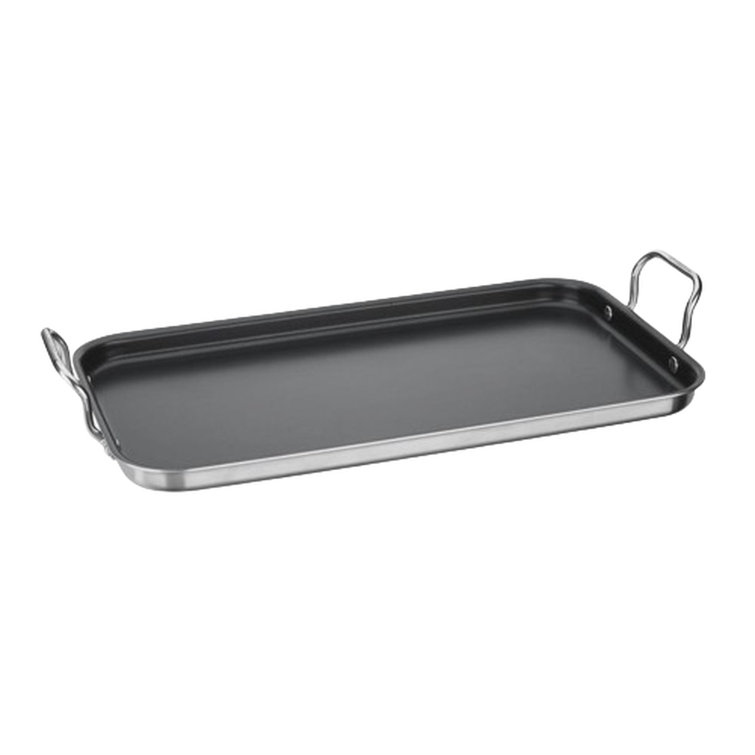 Stainless Steel Nonstick Double Burner Griddle Pan