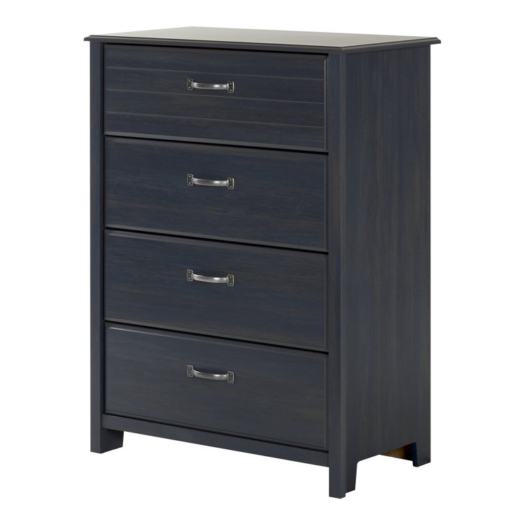 Blueberry Farmhouse 4-Drawer Chest with Soft Close