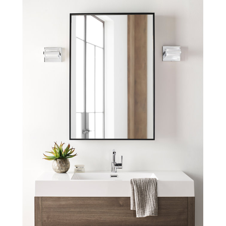 Kamden Natural Brass 1-Light LED Wall Sconce with Glass Shade