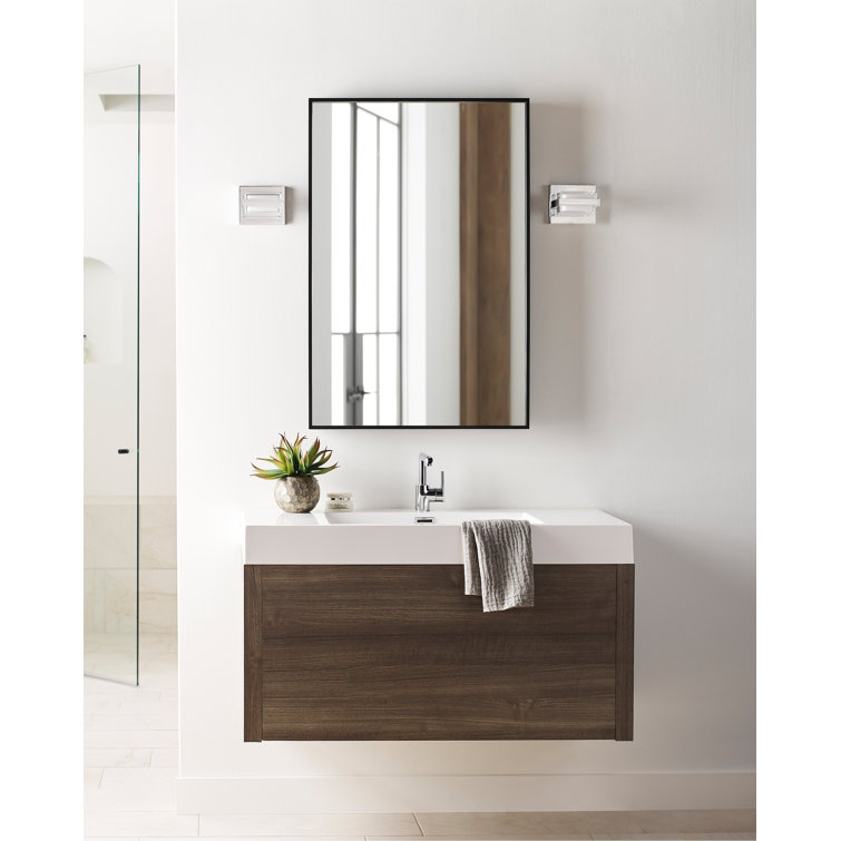 Kamden Natural Brass 1-Light LED Wall Sconce with Glass Shade