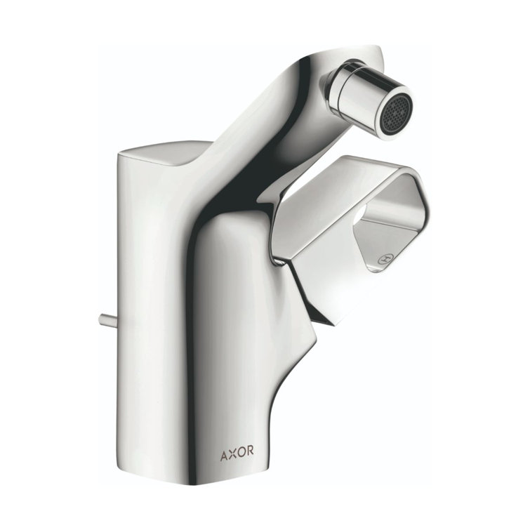 Modern Chrome Single-Hole Deck Mounted Faucet with Ceramic Disc Valve