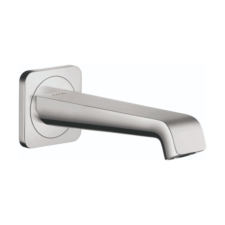 Modern Chrome Wall Mounted Tub Spout with Diverter