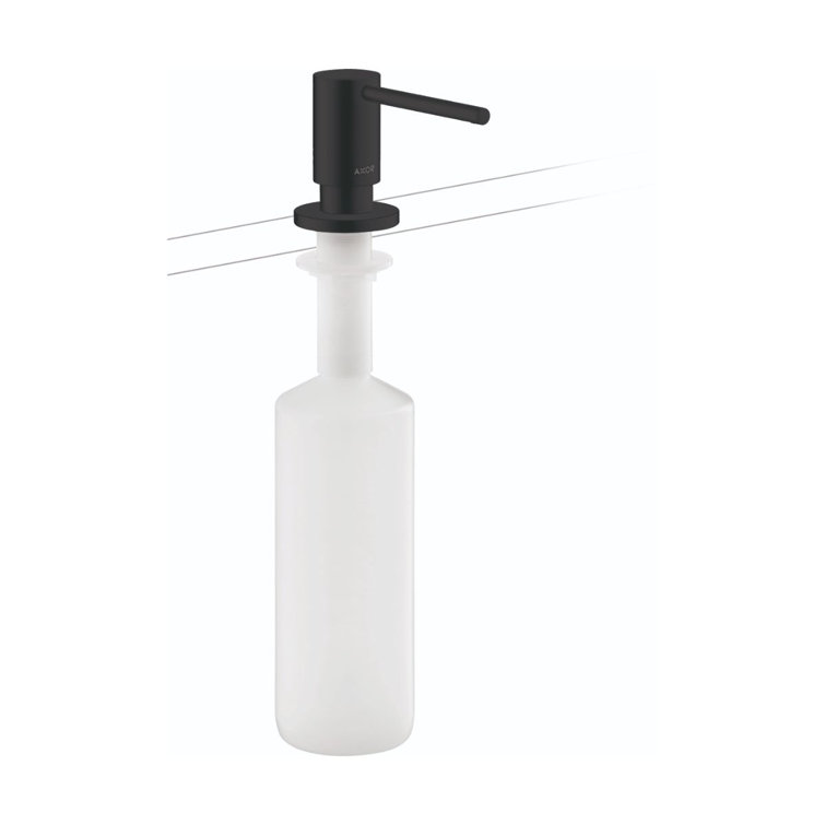 Matte Black Modern Soap Dispenser with Pump
