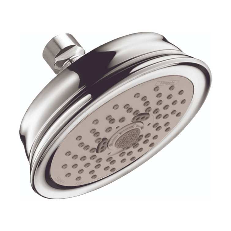 Chrome Classic 5-Inch Rain Showerhead with 3 Spray Settings