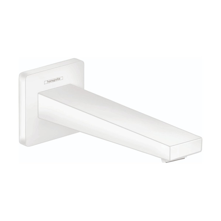 Contemporary Black Wall Mounted Tub Spout - European Crafted
