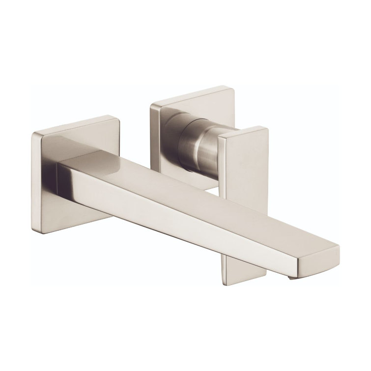 Sleek Eurostyle Brushed Nickel Wall-Mounted Bathroom Faucet