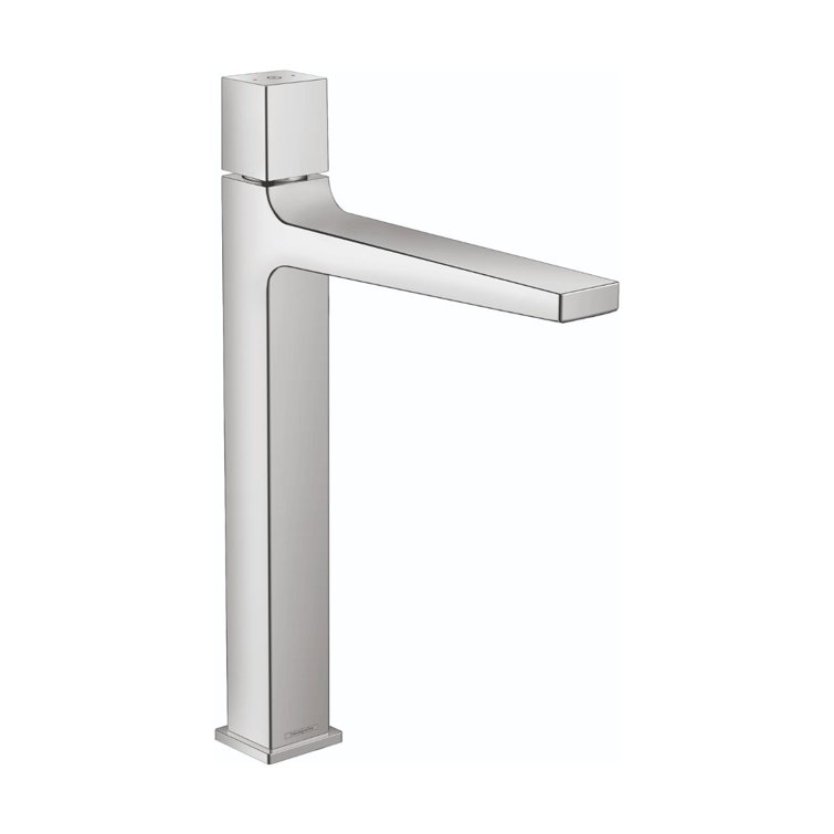 Sleek European Brushed Nickel Single Hole Vessel Bathroom Faucet