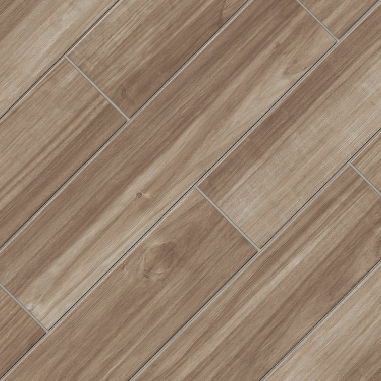 Havenwood Saddle 8" x 36" Matte Porcelain Wood Look Tile