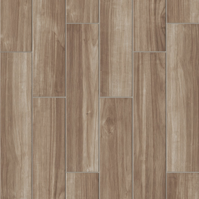 Havenwood Saddle 8" x 36" Matte Porcelain Wood Look Tile