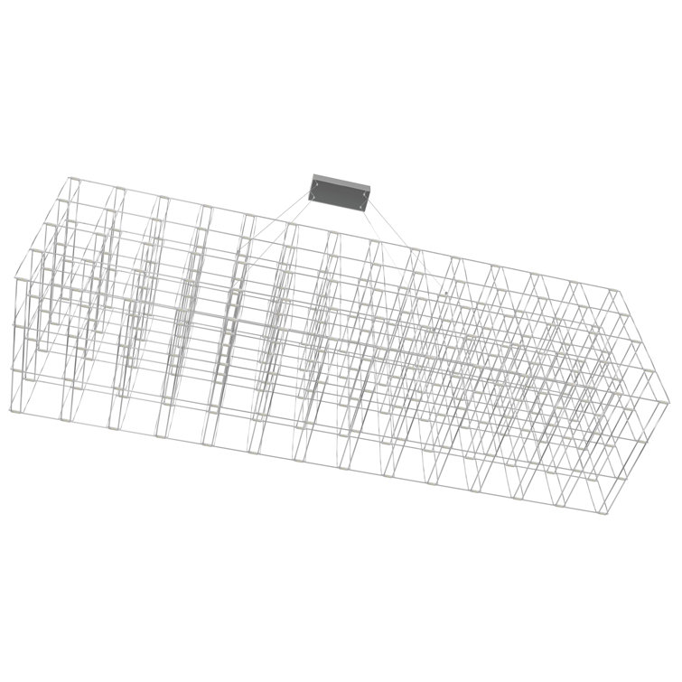 Argyle Chrome Cage 72" LED Chandelier for Modern Interiors