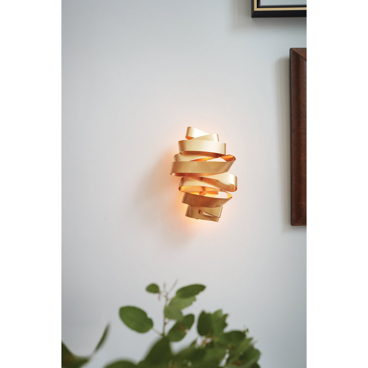 Deluxe Gold Candelabra 2-Light Wall Sconce