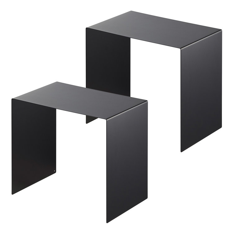 Black Steel Under Cabinet Storage Organizer Set