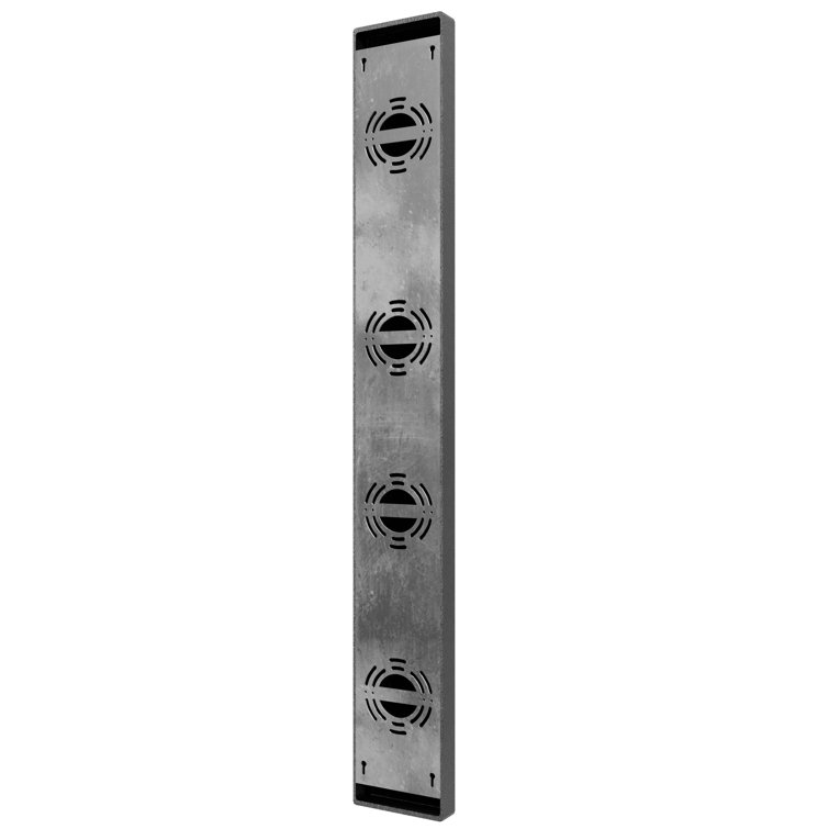 Bel Air Modern Black LED Outdoor Wall Sconce, 38in Dimmable